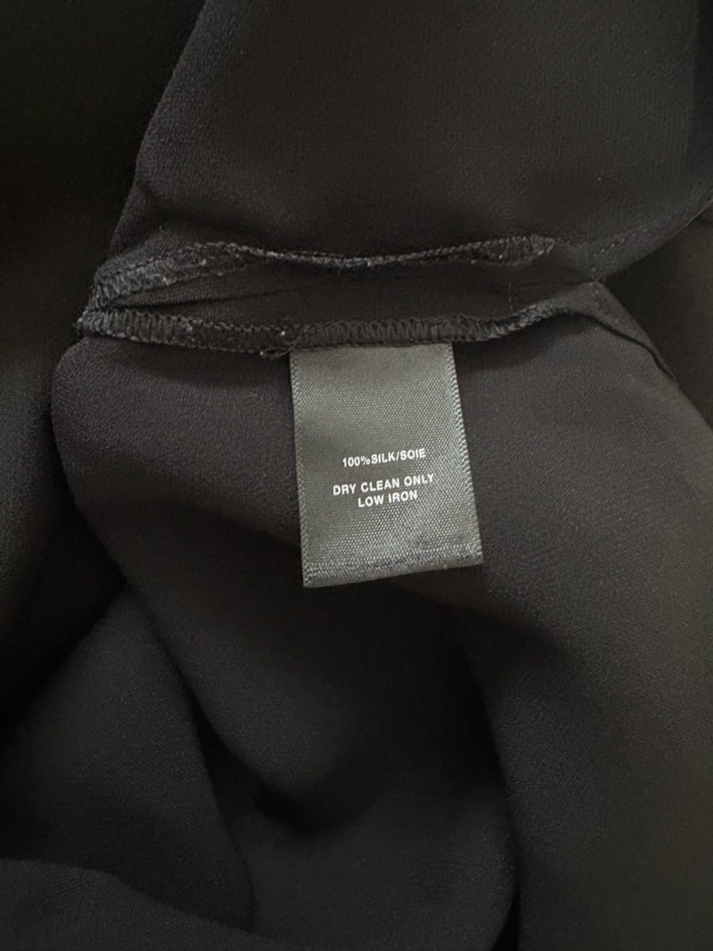Lafayette 148 New York Black Silk Scoop Neck Sleeveless Tank Top Women's Size M - Picture 3 of 4